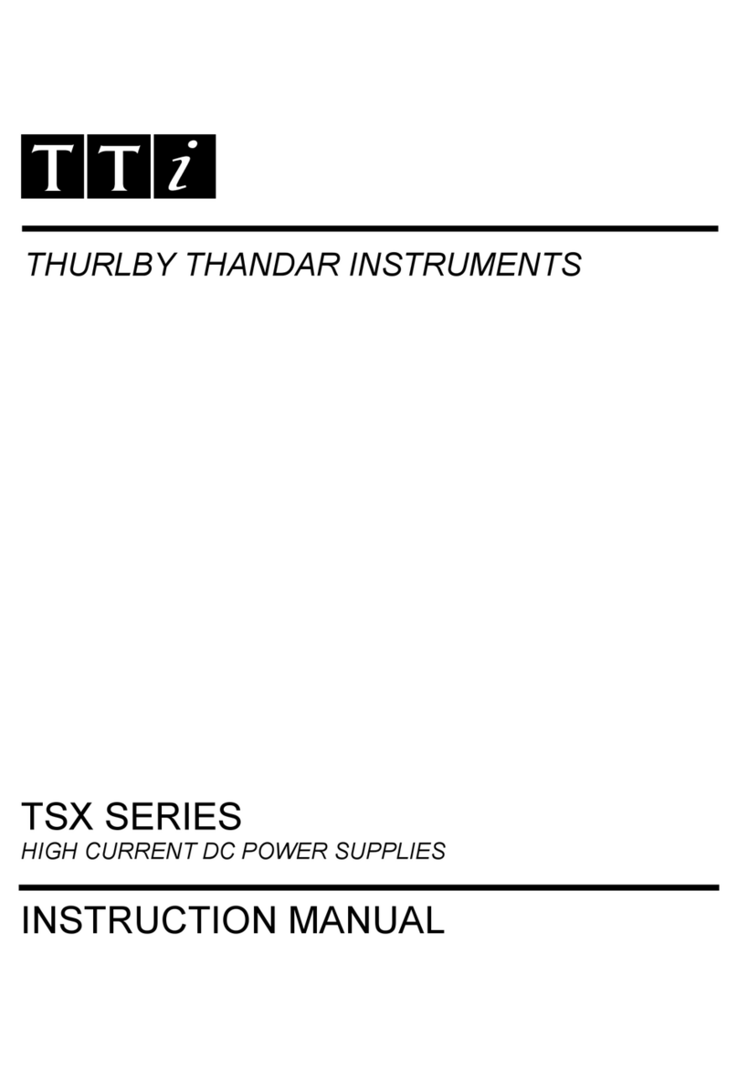 TTI TSX Series Manuel utilisateur