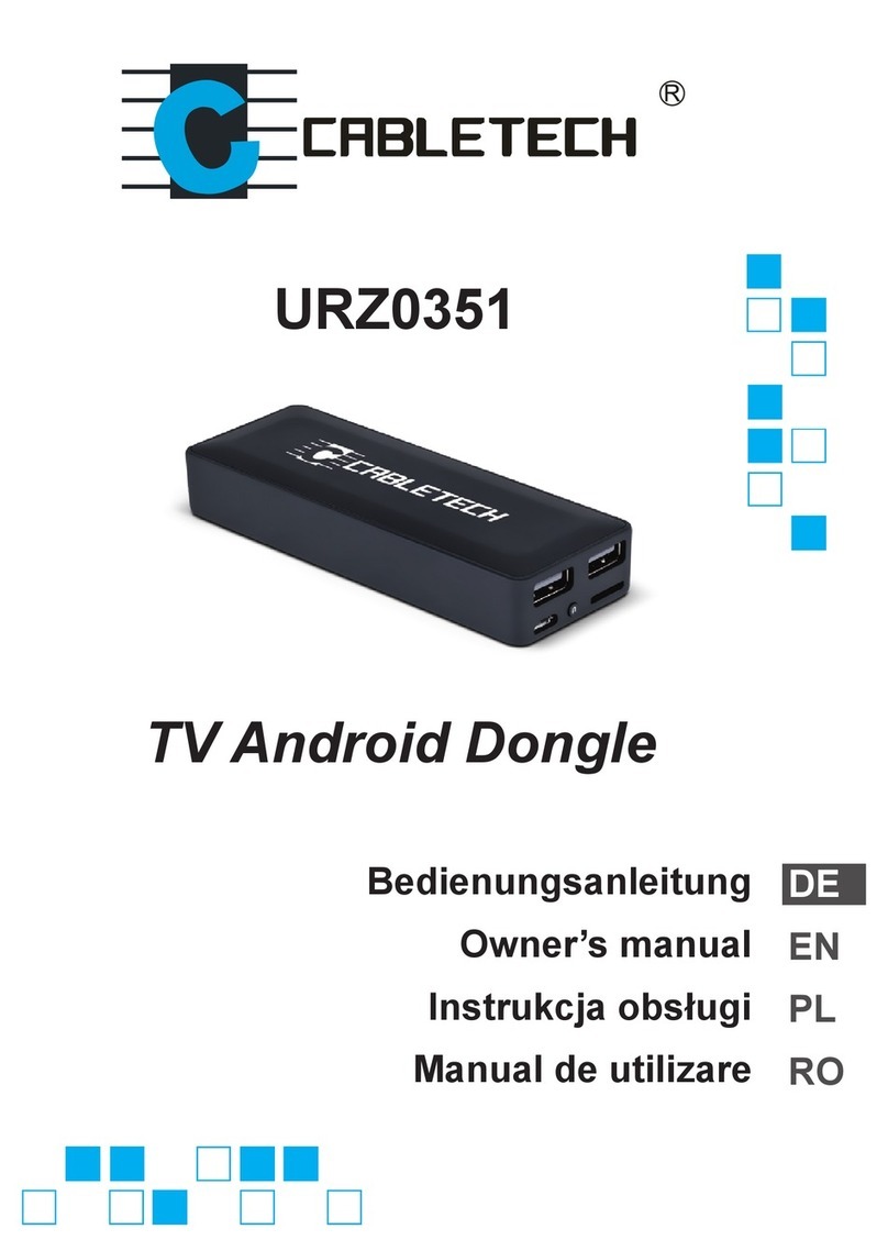 Cabletech URZ0351 Manuel utilisateur