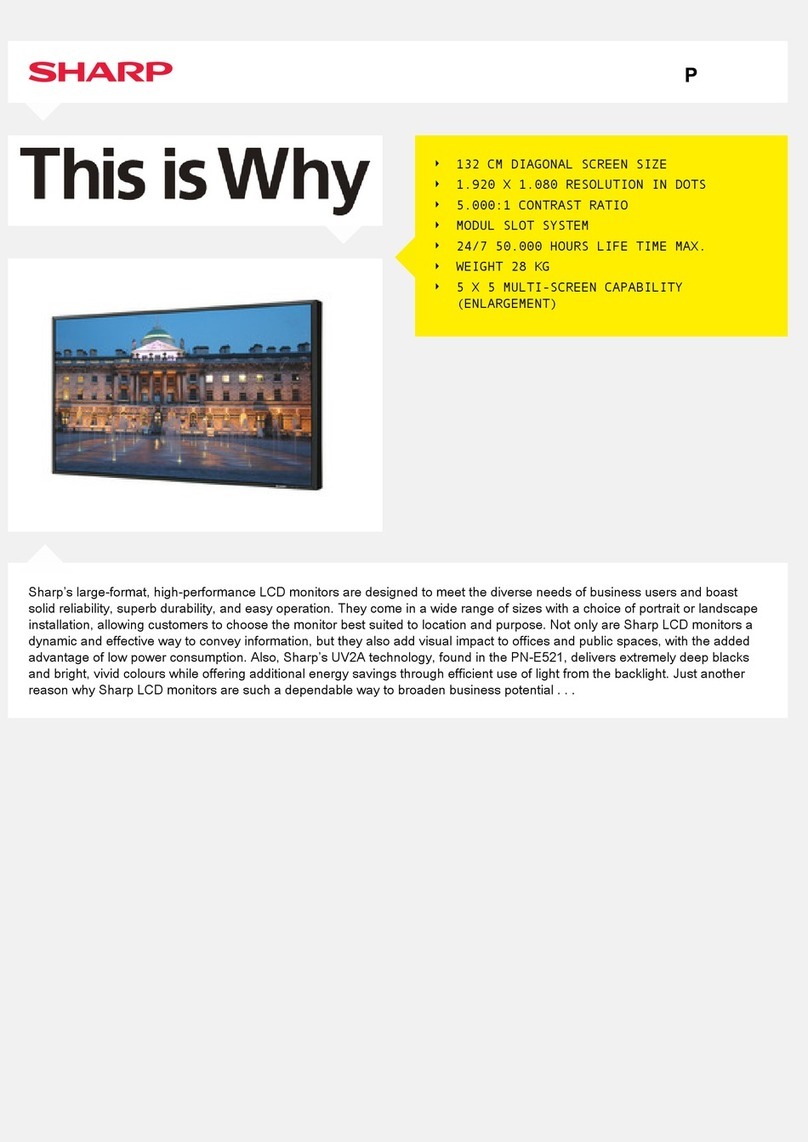 Sharp PN-E521 Manuel utilisateur