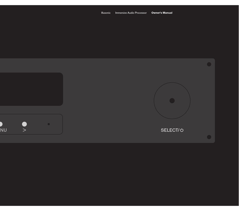 Illusonic Immersive Audio Processor Manuel utilisateur