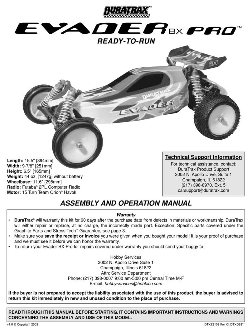 Duratrax Evader BX Pro Manuel utilisateur Duratrax Evader BX Pro Manuel utilisateur
