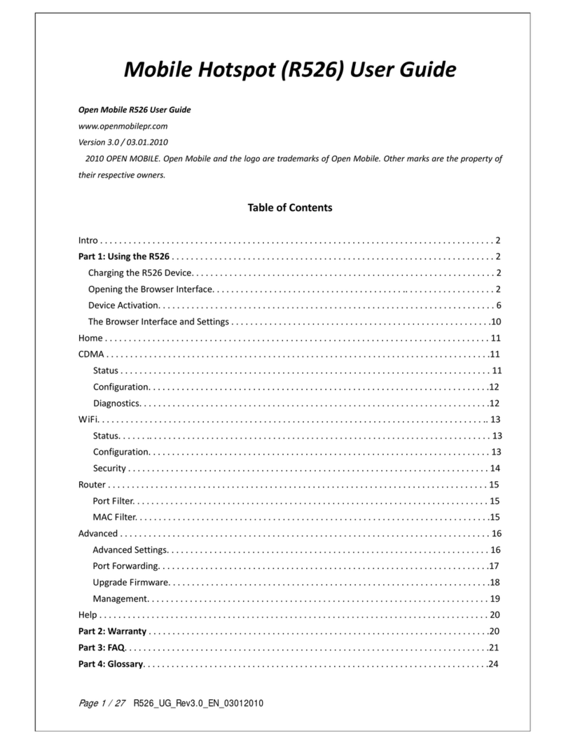 open mobile R526 Manuel utilisateur