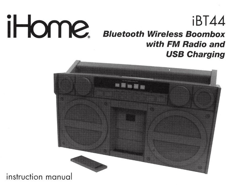 iHome iBT44 Manuel utilisateur
