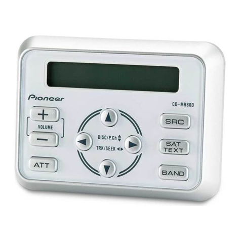 Pioneer CD-MR80D Manuel utilisateur Pioneer CD-MR80D Manuel utilisateur