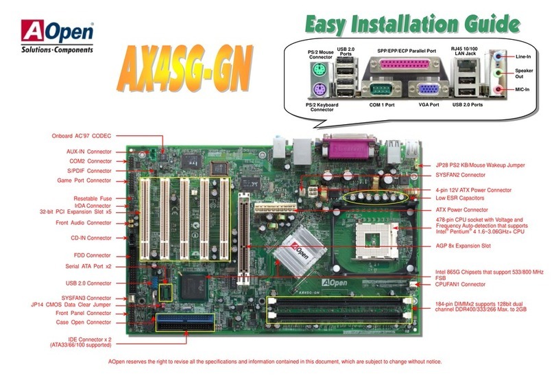 AOpen AX4SG-GN Fiche technique