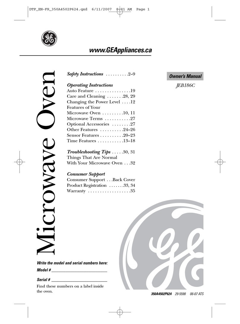 GE JEB186C Manuel utilisateur