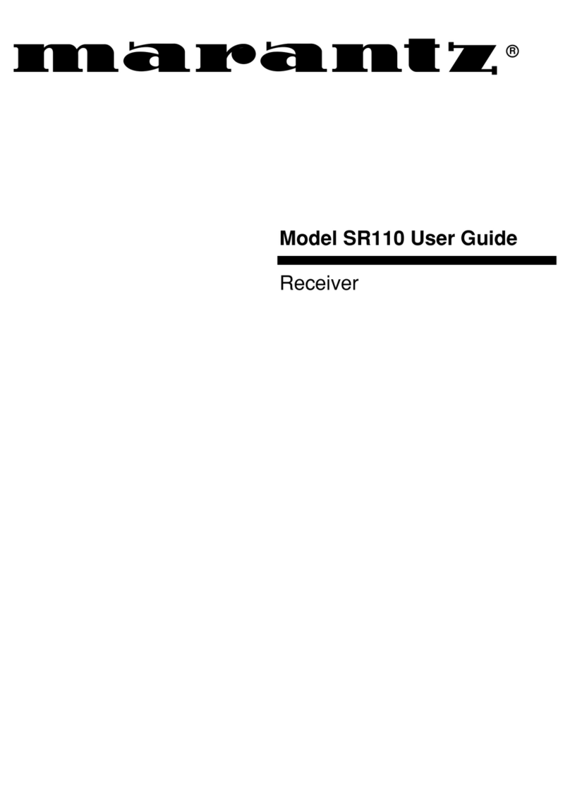Marantz Duetto SR110 Manuel utilisateur Marantz Duetto SR110 Manuel utilisateur