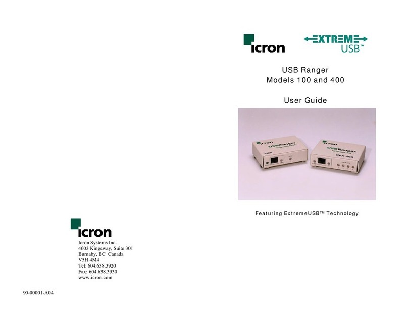 Icron 100 Manuel utilisateur