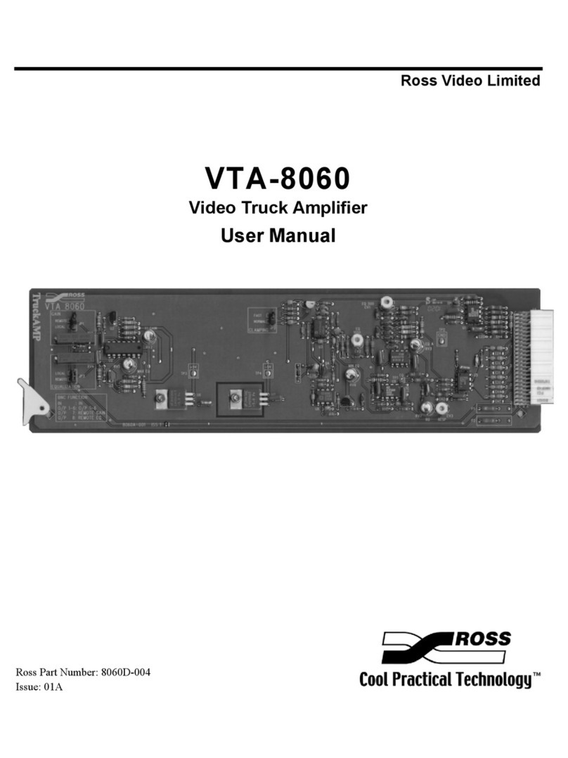 Ross VTA-8060 Manuel utilisateur