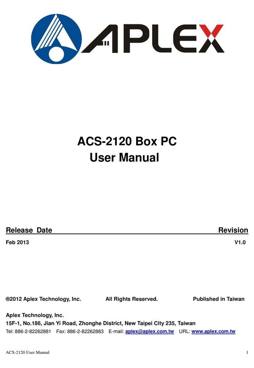 Aplex ACS-2120 Manuel utilisateur