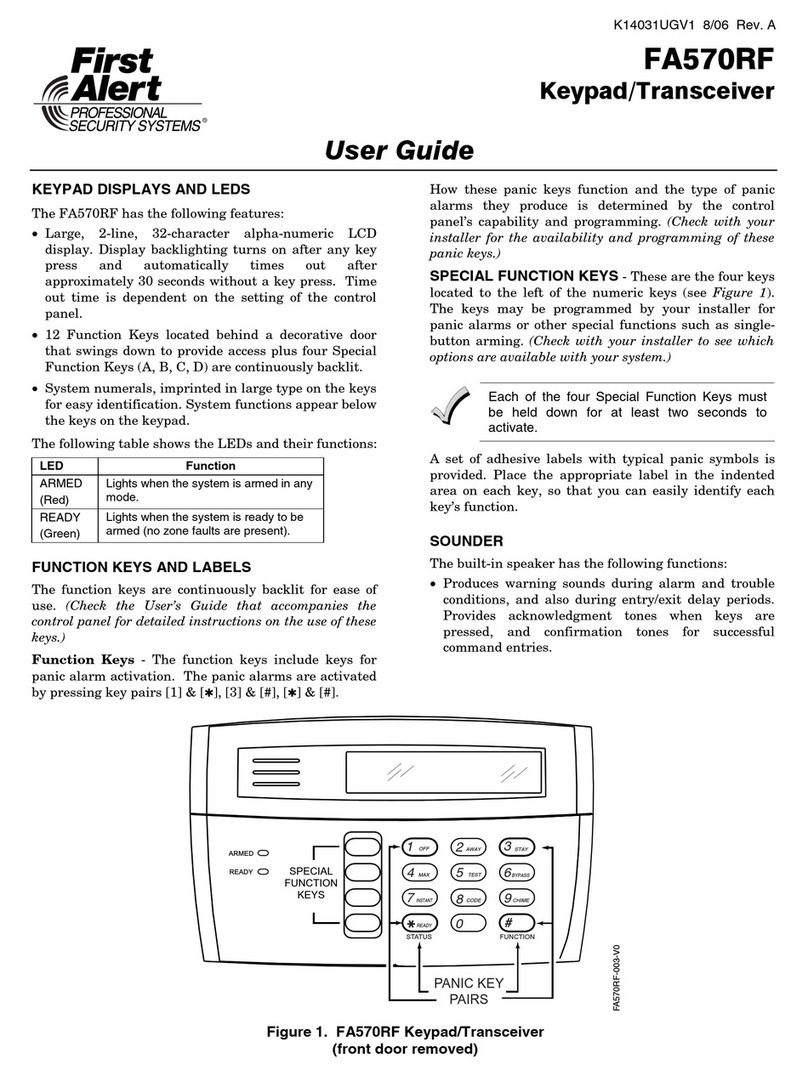 First Alert FA570RF Manuel utilisateur