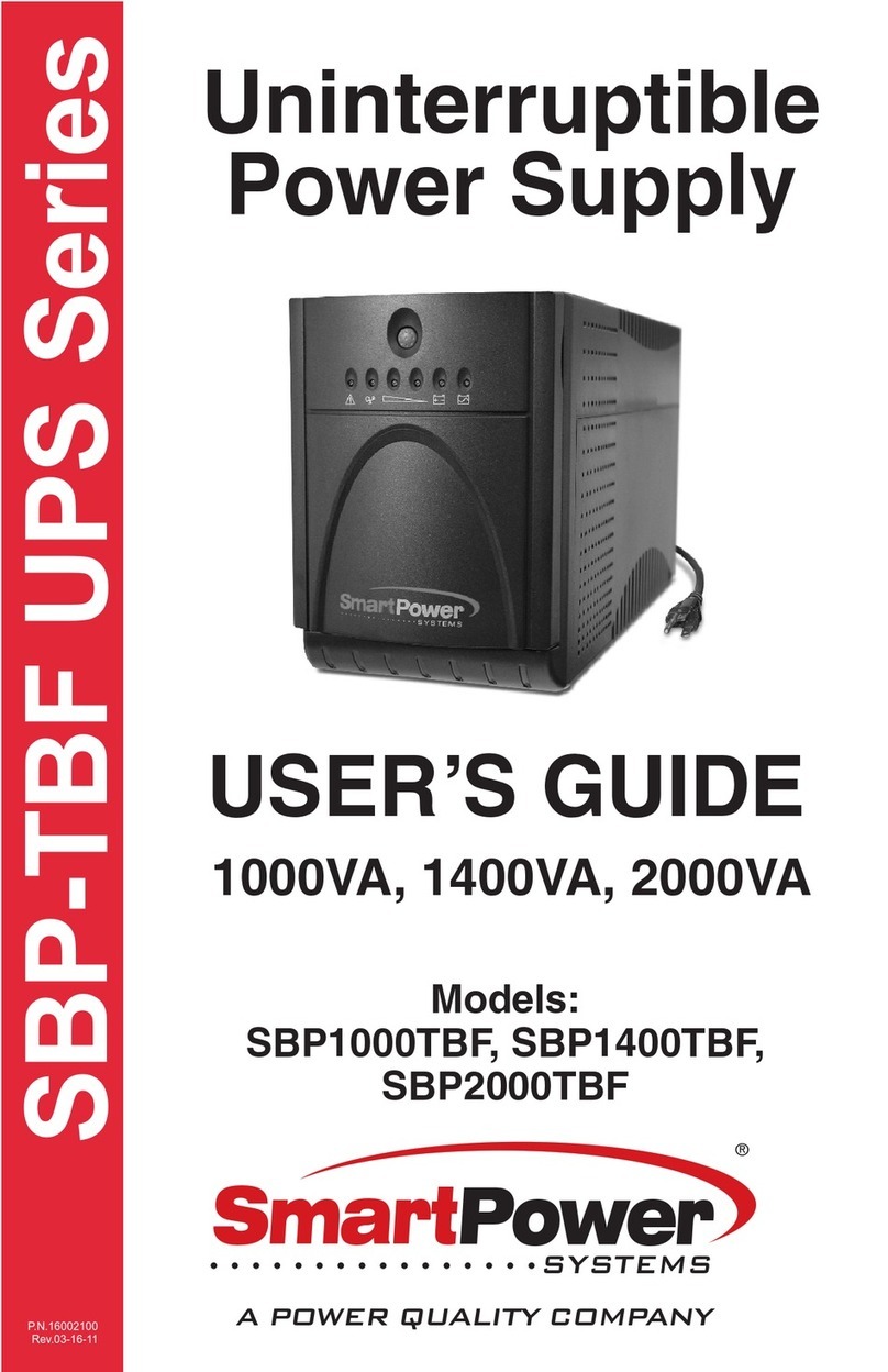 Smart power SBP1000TBF Manuel utilisateur
