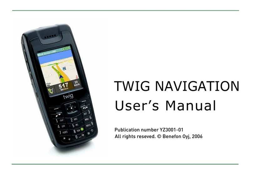 Benefon Twig Manuel utilisateur