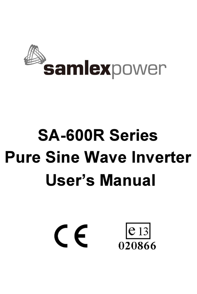 SamplexPower SA-600R-112 Manuel utilisateur