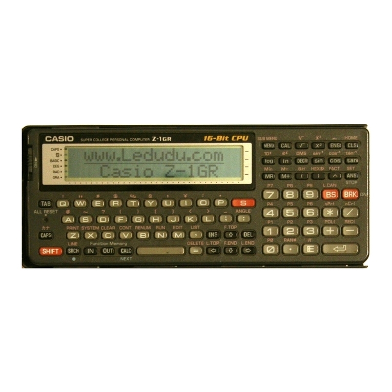 Casio FX-890P Manuel utilisateur