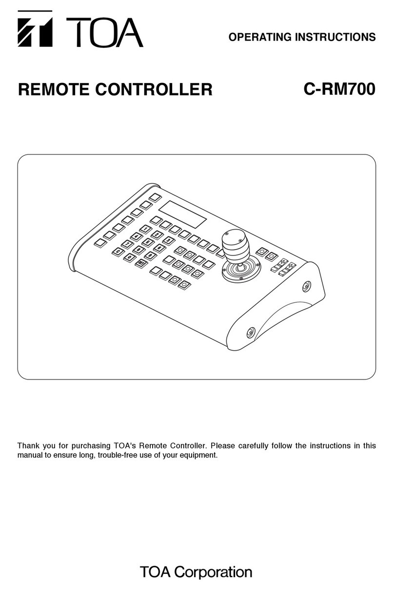 Toa C-RM700 Manuel utilisateur Toa C-RM700 Manuel utilisateur