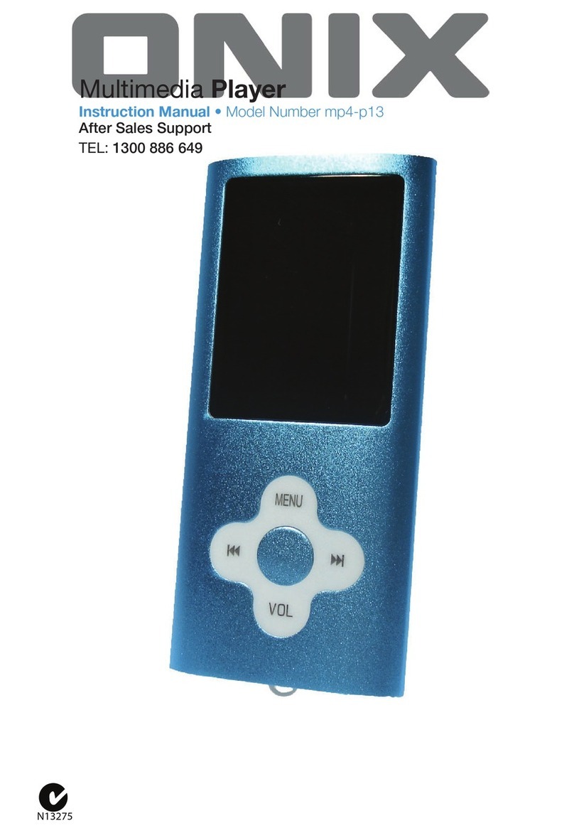 Onix mp4-p13 Manuel utilisateur