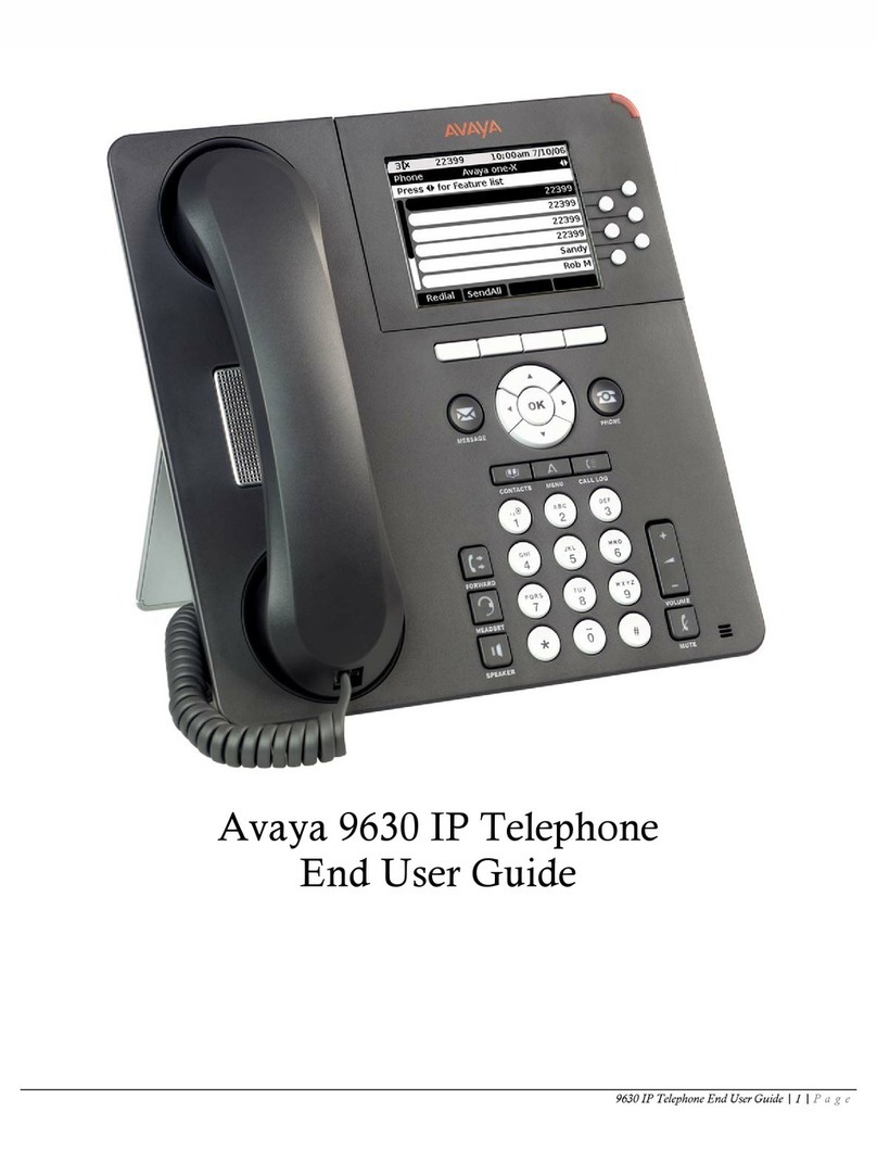 Avaya 9630 Deskphone Edition Manuel utilisateur