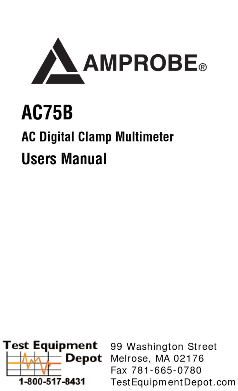 Amprobe AC75 Manuel utilisateur Amprobe AC75 Manuel utilisateur