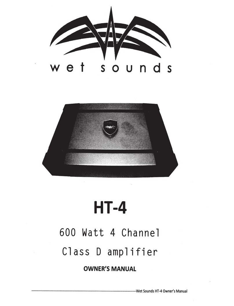 Wet Sounds HT-4 Manuel utilisateur