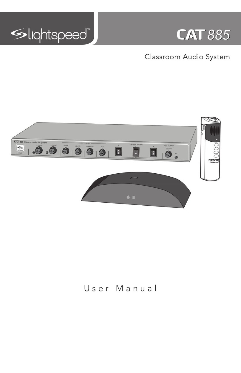 LightSpeed Technologies CAT 885 Manuel utilisateur