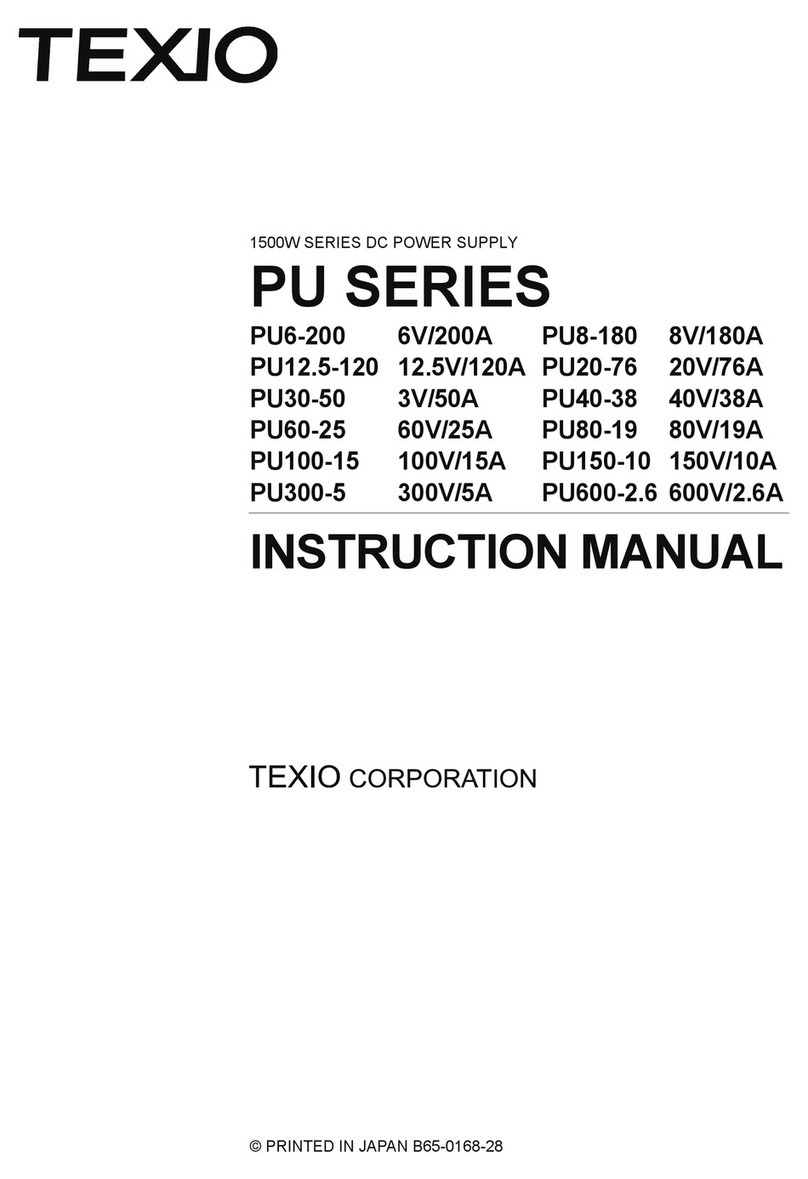 TEXIO PU6-200 Manuel utilisateur