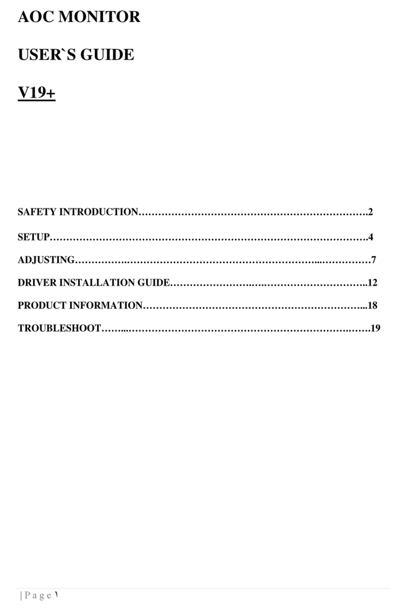AOC V19 Manuel utilisateur