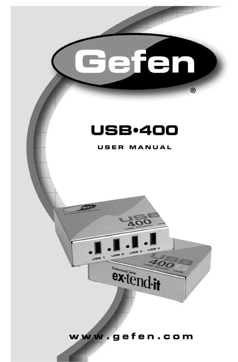 Gefen USB-400 Manuel utilisateur