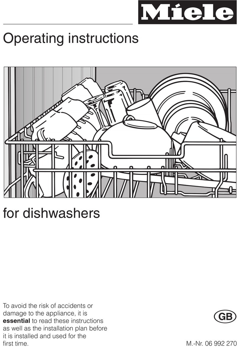Miele Dishwasher Manuel utilisateur
