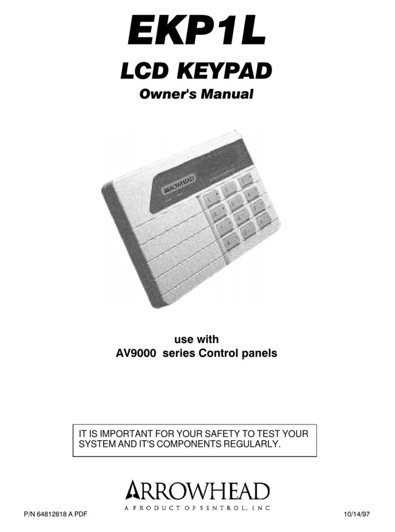 Arrowhead EKP1L Manuel utilisateur