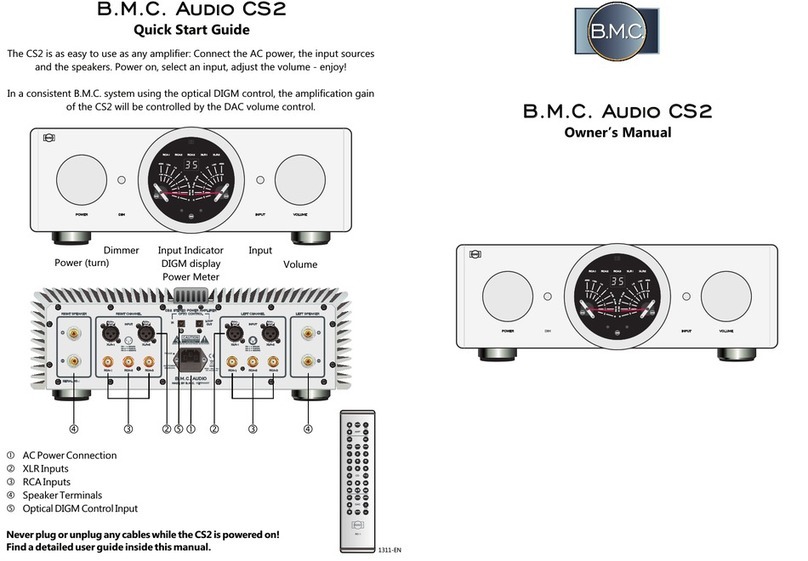 B.M.C. CS2 Manuel utilisateur