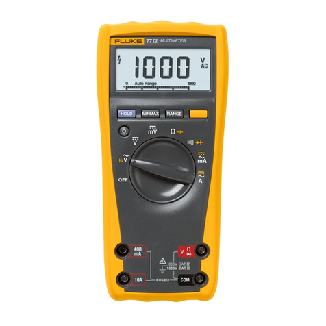 Fluke 77 Manuel d'utilisation et d'entretien