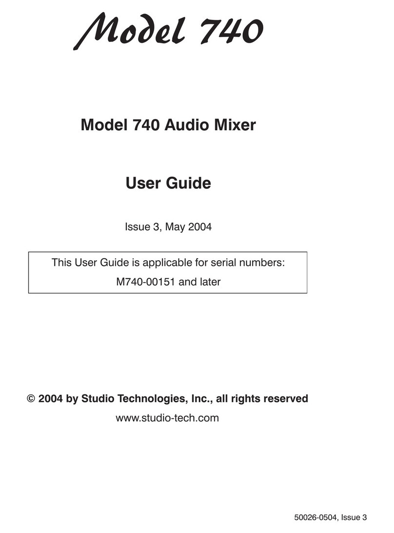 Studio Technologies 740 Manuel utilisateur