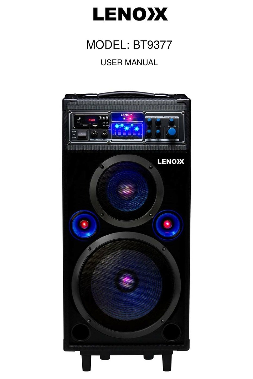 Lenoxx BT9377 Manuel utilisateur