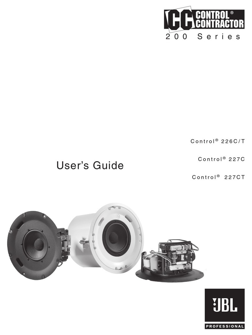JBL Control Control 226CT Manuel utilisateur