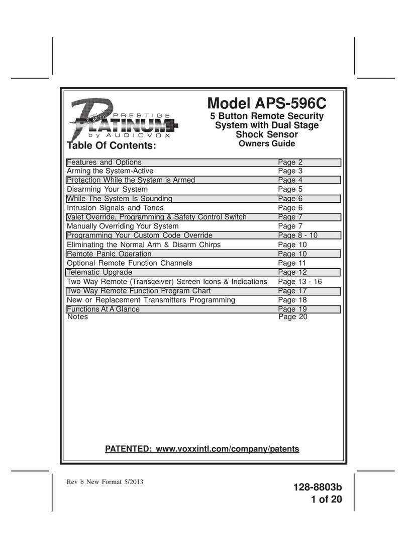 Audiovox APS-596C Manuel utilisateur