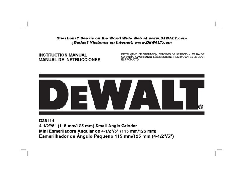 DeWalt D28114 Manuel utilisateur