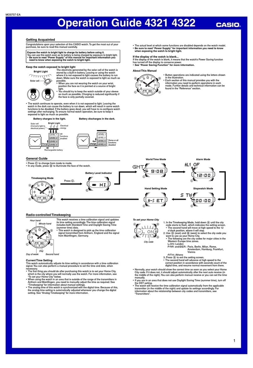 Casio 4321 Manuel utilisateur