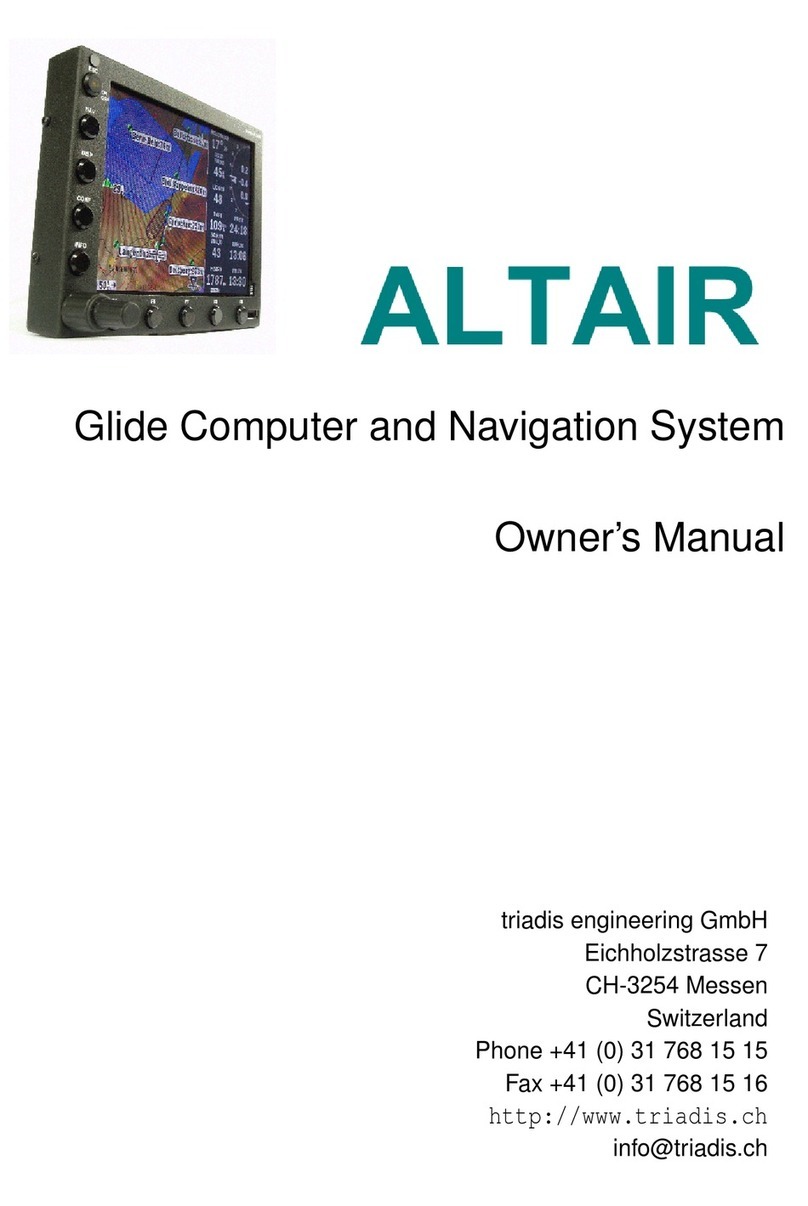 Triadis Engineering Glide Computer and Navigation System Manuel utilisateur