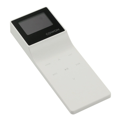 Cowon iAUDIO E3 Manuel utilisateur