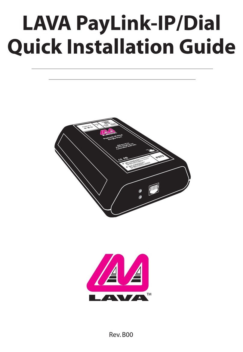 Lava PayLink-IP/Dial Manuel utilisateur