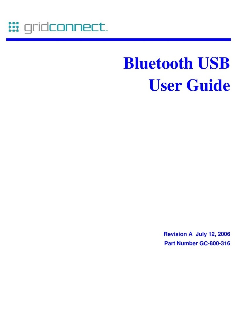 GridConnect Bluetooth USB Manuel utilisateur