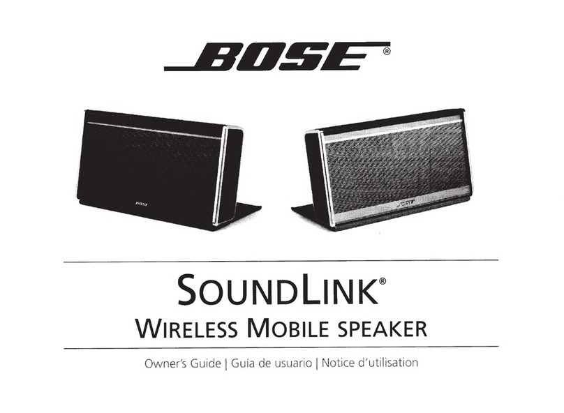 Bose SOUND LINK Manuel utilisateur
