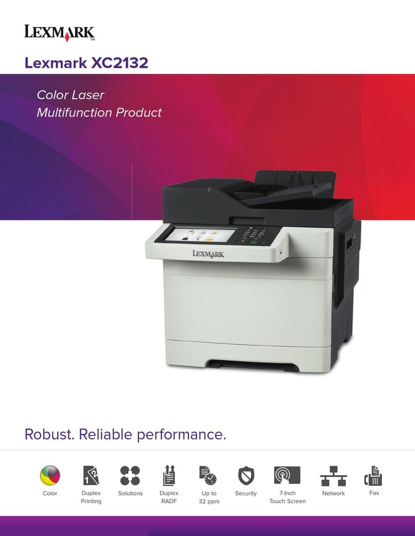 Lexmark XC2132 Manuel utilisateur