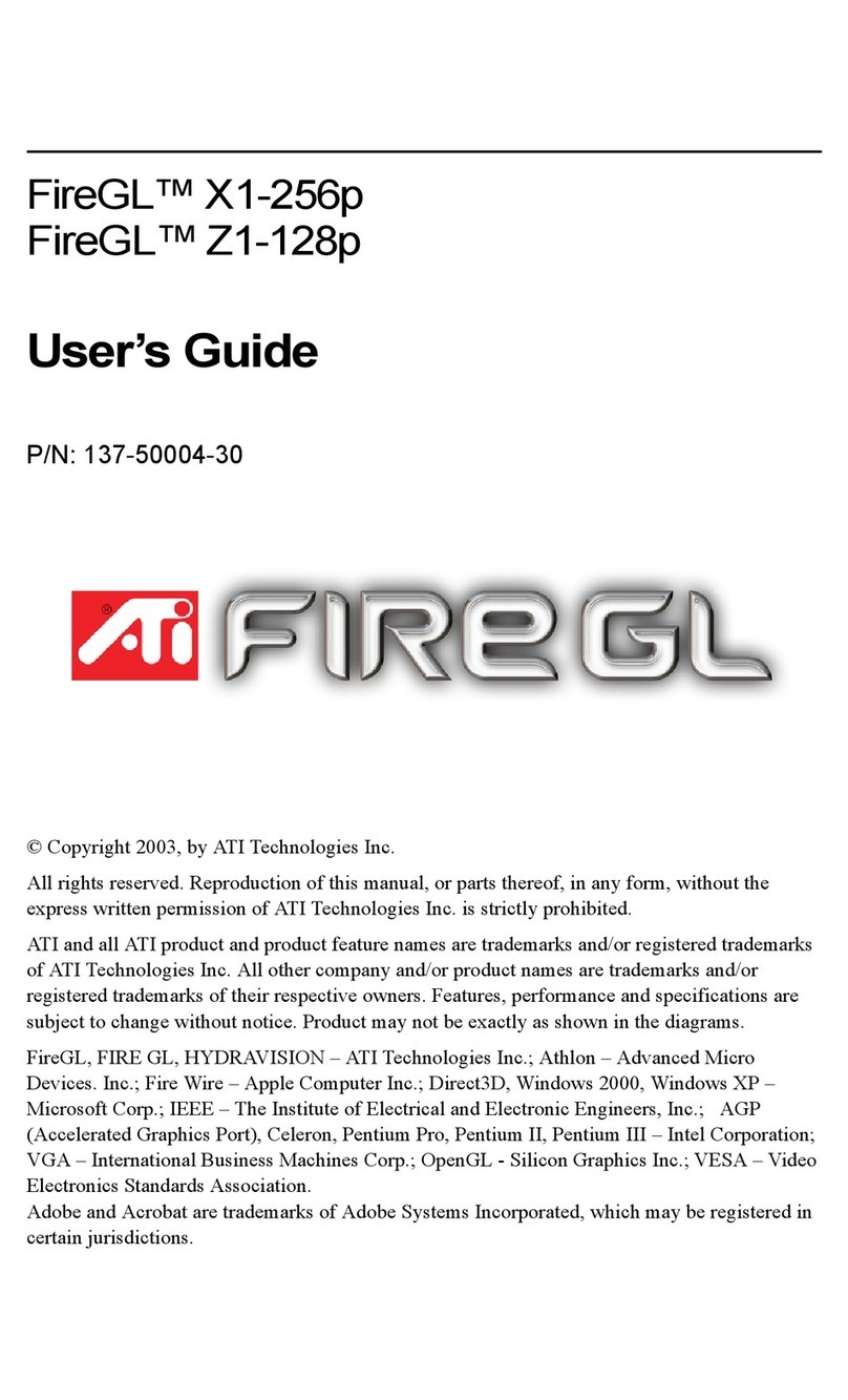 ATI Technologies FireGL X1-256p Manuel utilisateur