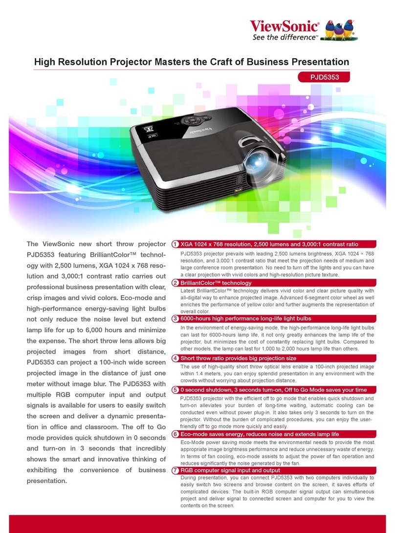 ViewSonic PJD5353 Manuel utilisateur