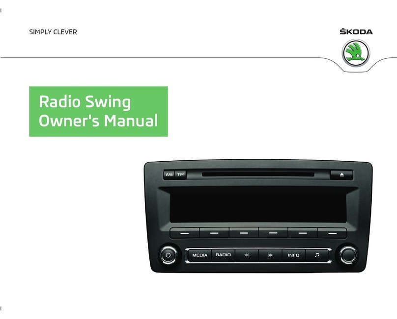 Skoda Car Radio Swing Manuel utilisateur