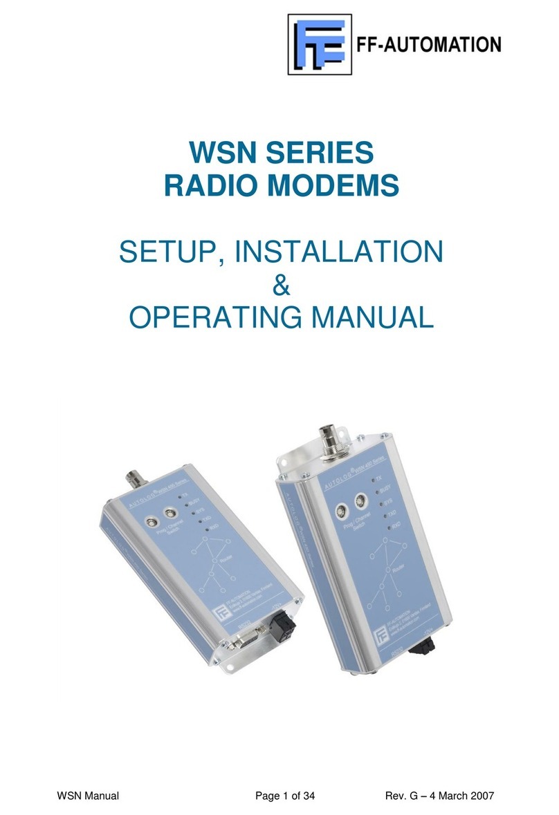 FF-Automation WSN169 Manuel utilisateur