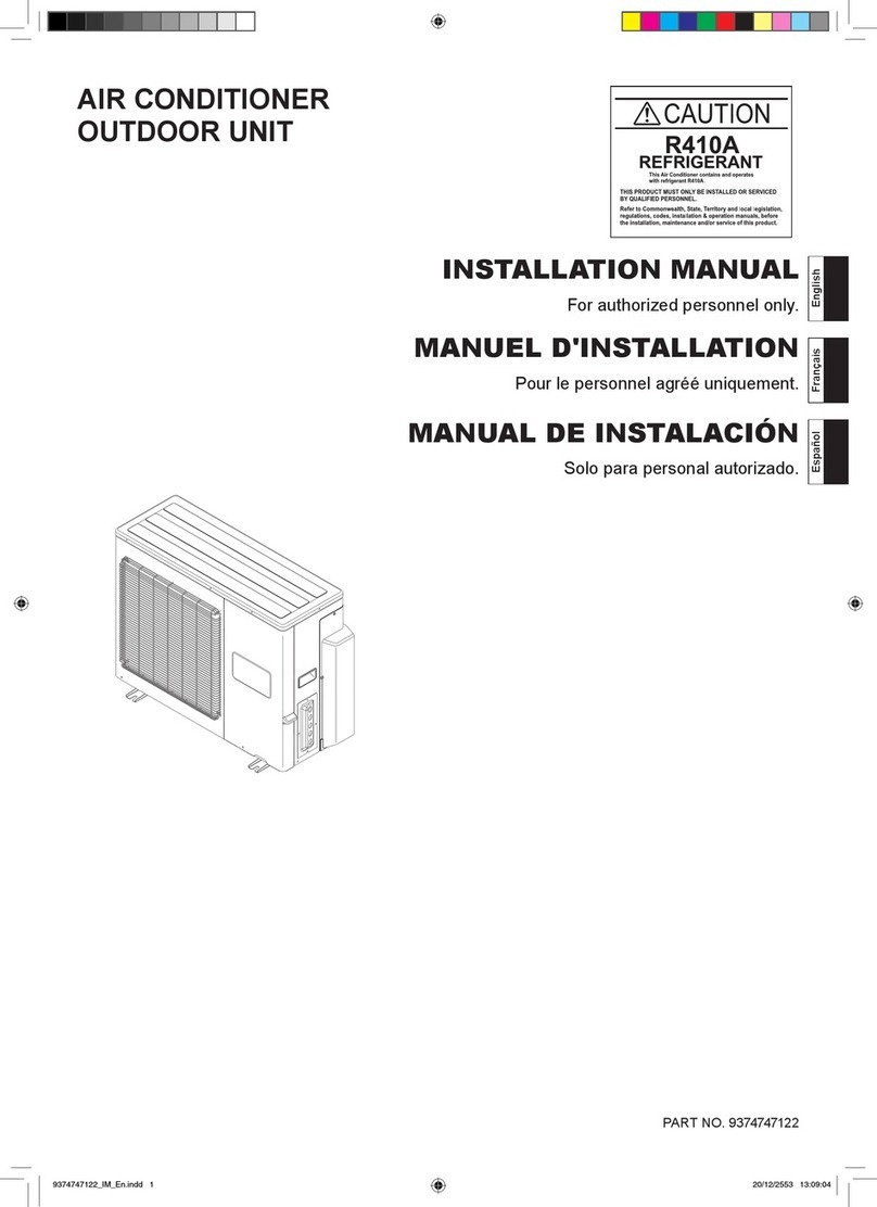 Fujitsu AIR CONDITIONER Manuel utilisateur