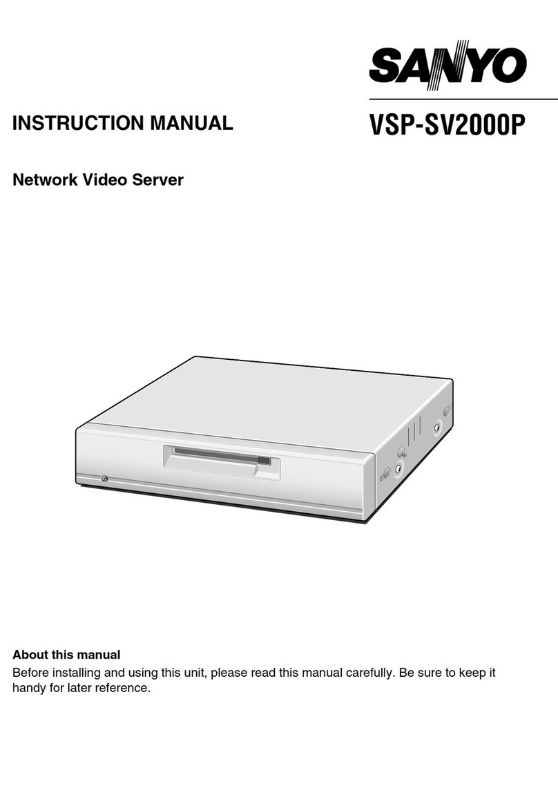 Sanyo VSP-SV2000P Manuel utilisateur